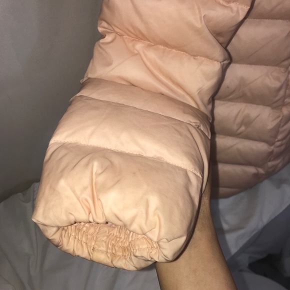 Baby Peach Pink Bubble Long Ruffled Winter Jacket - Picture 9 of 16